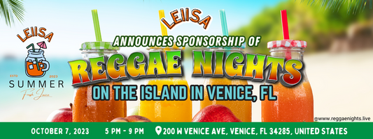 Reggae Nights on the Island: A Fusion of Rhythms and Refreshments Sponsored by Leiisa Fruit Drinks