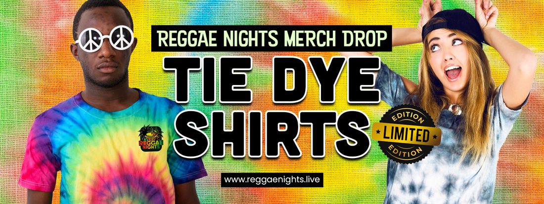 Tie Dye Merch for Reggae Concert Goers