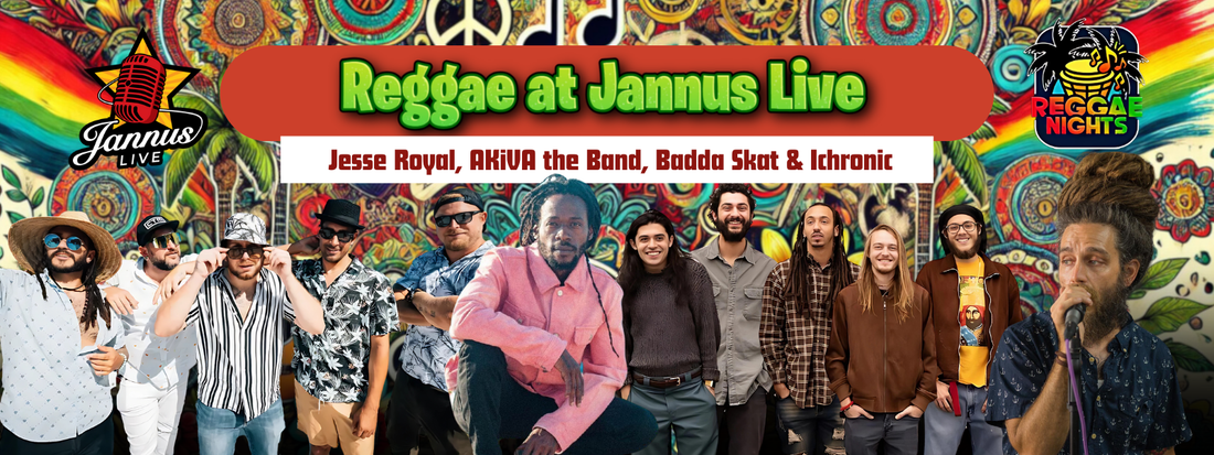 Reggae at Jannus Live: Jesse Royal, AKiVA the Band, Badda Skat & Ichronic