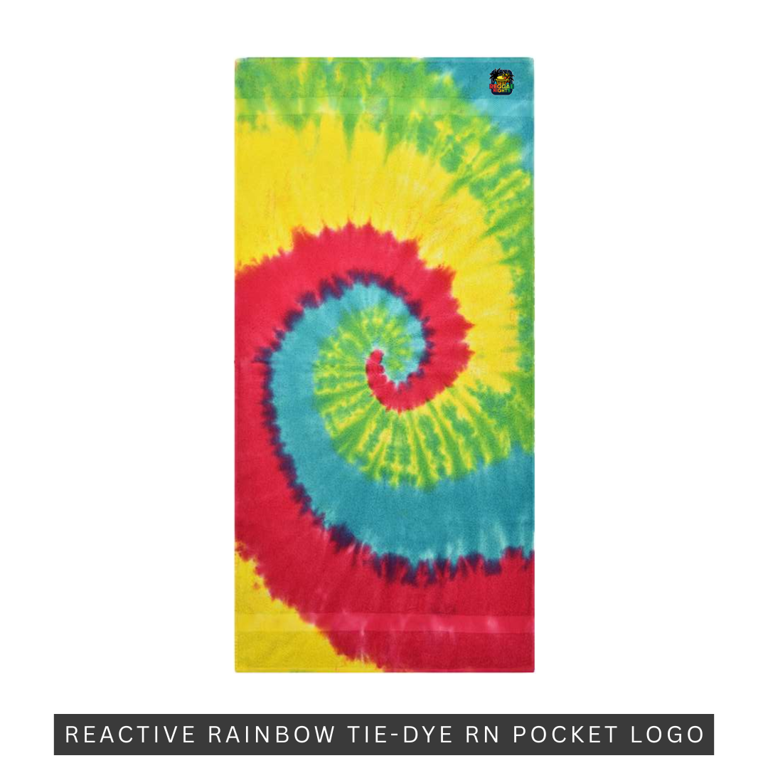 Dyemensions Tie-Dye Beach Towel by Reggae Nights
