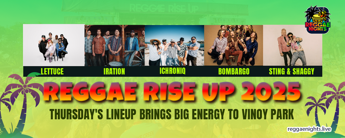 PART 2 Reggae Rise Up 2025: Thursday's Lineup Brings Big Energy to Vinoy Park